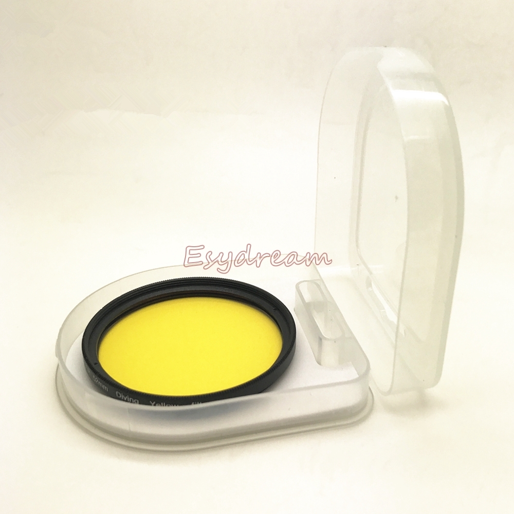 Waterproof 52 58 67 Yellow Filter for Diving Underwater Camera Housing Case