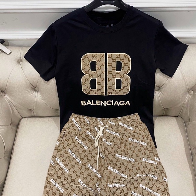 Bộ Quần Áo Nam Balen Họa Tiết Chữ Thêu Siêu Chất - Đồ Bộ Nam Balen Chất Cotton Mát Mịn DT FASHION MENWEAR