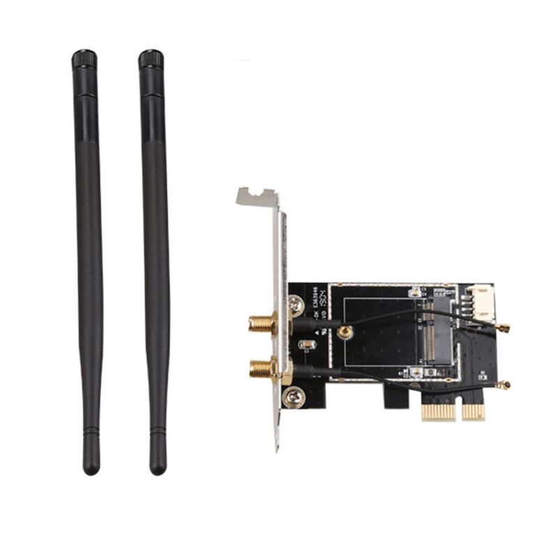 Psy Wireless Card to pciE-1X to NGFF-Ekey PCIE Laptop Pc WIFI WLAN Card Adapter