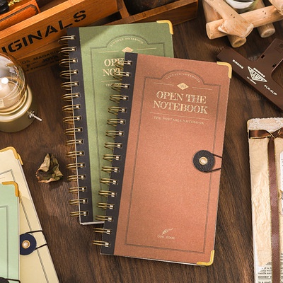 Sổ tay ô vuông vintage notebook bìa cứng 100 trang 100gsm | BNM048