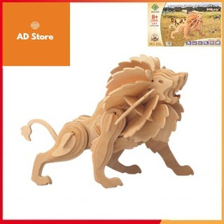 Đồ chơi lắp ghép gỗ 3D Con Sư tử