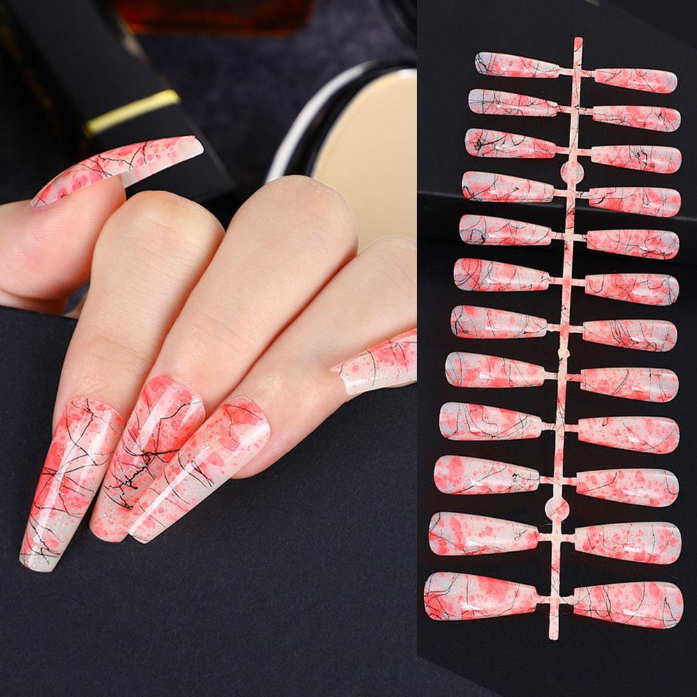 Túi 24 Móng Tay Giả Ballerina 12 Màu Che Phủ Toàn Diện