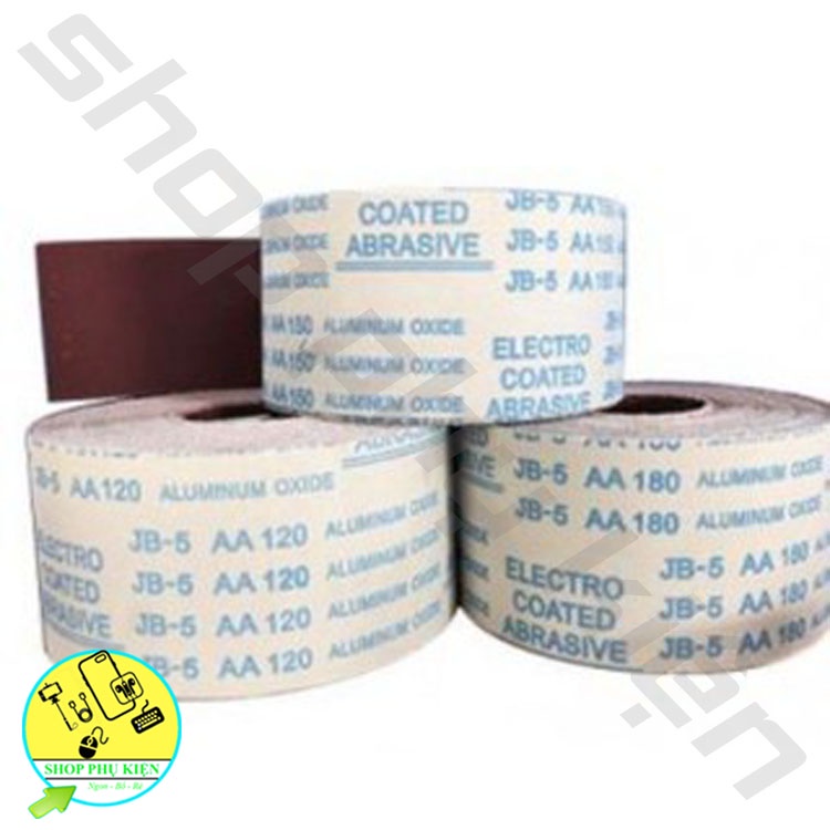 Giấy Giáp, Giấy Nhám Vải Mềm JB Các Loại Thô Mịn Khổ 10cm