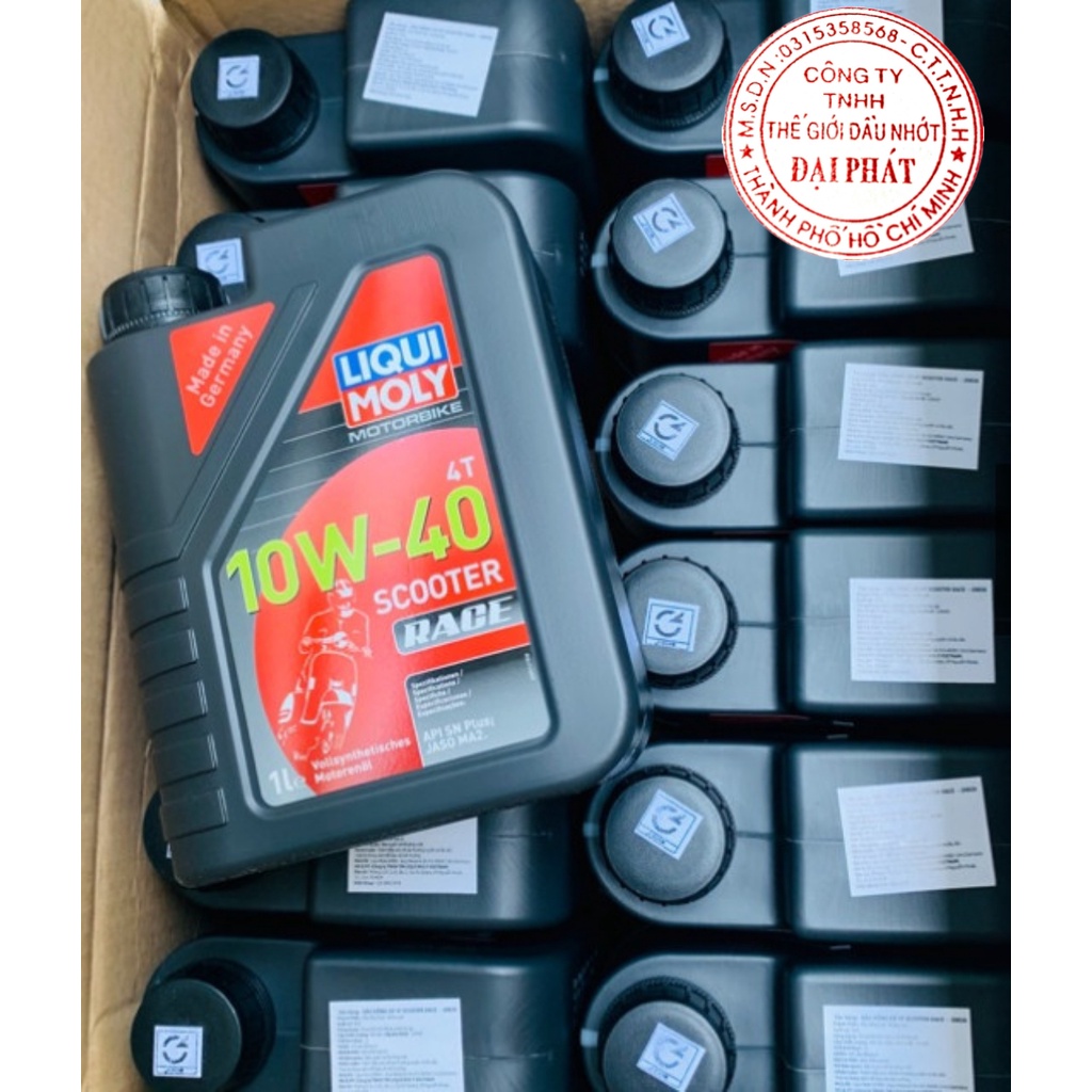 Nhớt Xe Tay Ga LIQUI MOLY  Motorbike 4T 10W40 Scooter Race 1L
