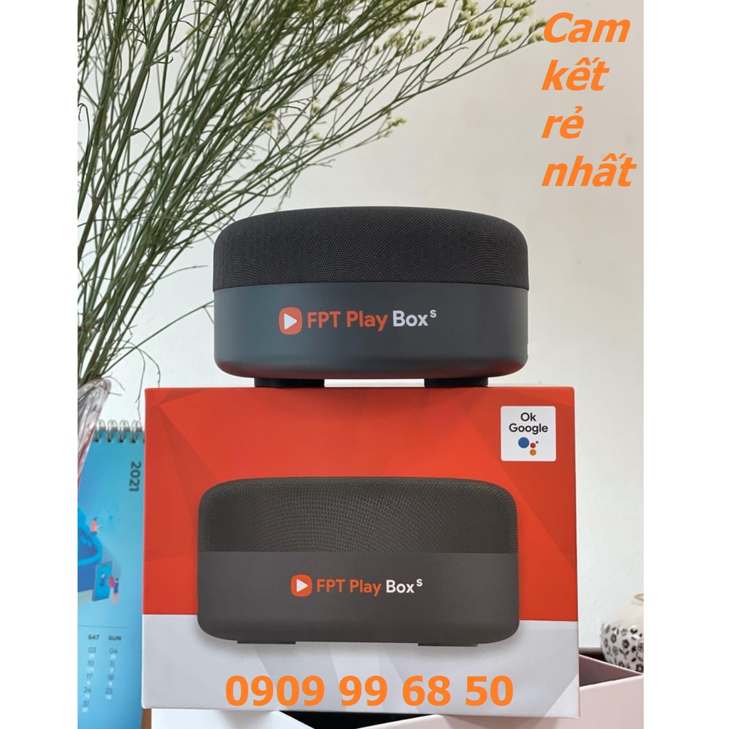 Đầu thu kỹ thuật số FPT Play Box S - Tivi Box S - AndroidTV 10 - Đầu thu xem truyền hình bắt Wifi - Modem T590 - Loa TM