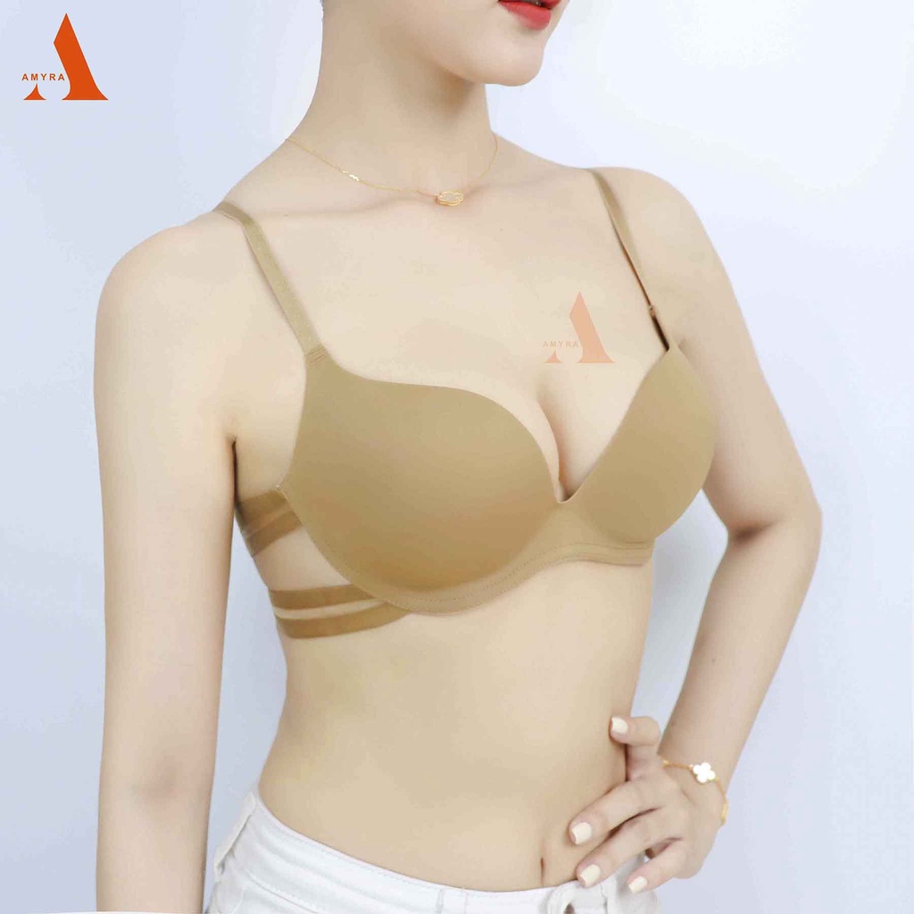 Áo lót su không gọng, su đúc nâng ngực không lộ viền,mút vừa 2cm - Áo ngực su không gọng nâng đẩy ngực tạo khe AN059