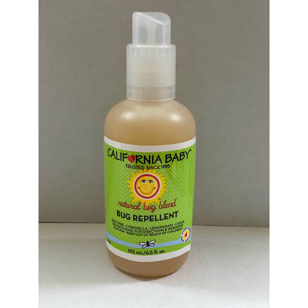 Xịt Xua Muỗi Côn Trùng California Baby Natural Bug Blend Cho Bé 192ml - Mỹ