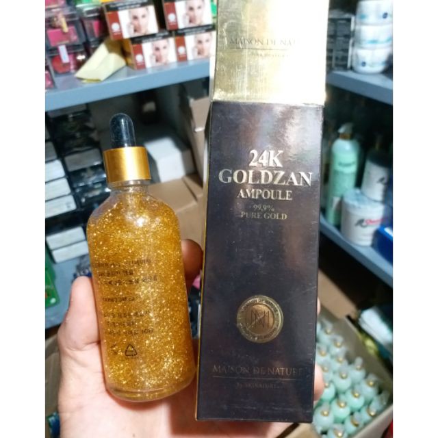 Serum 24k goldzan ( hàng chất đep, chỉ thẩm thấu vào da, không tan )