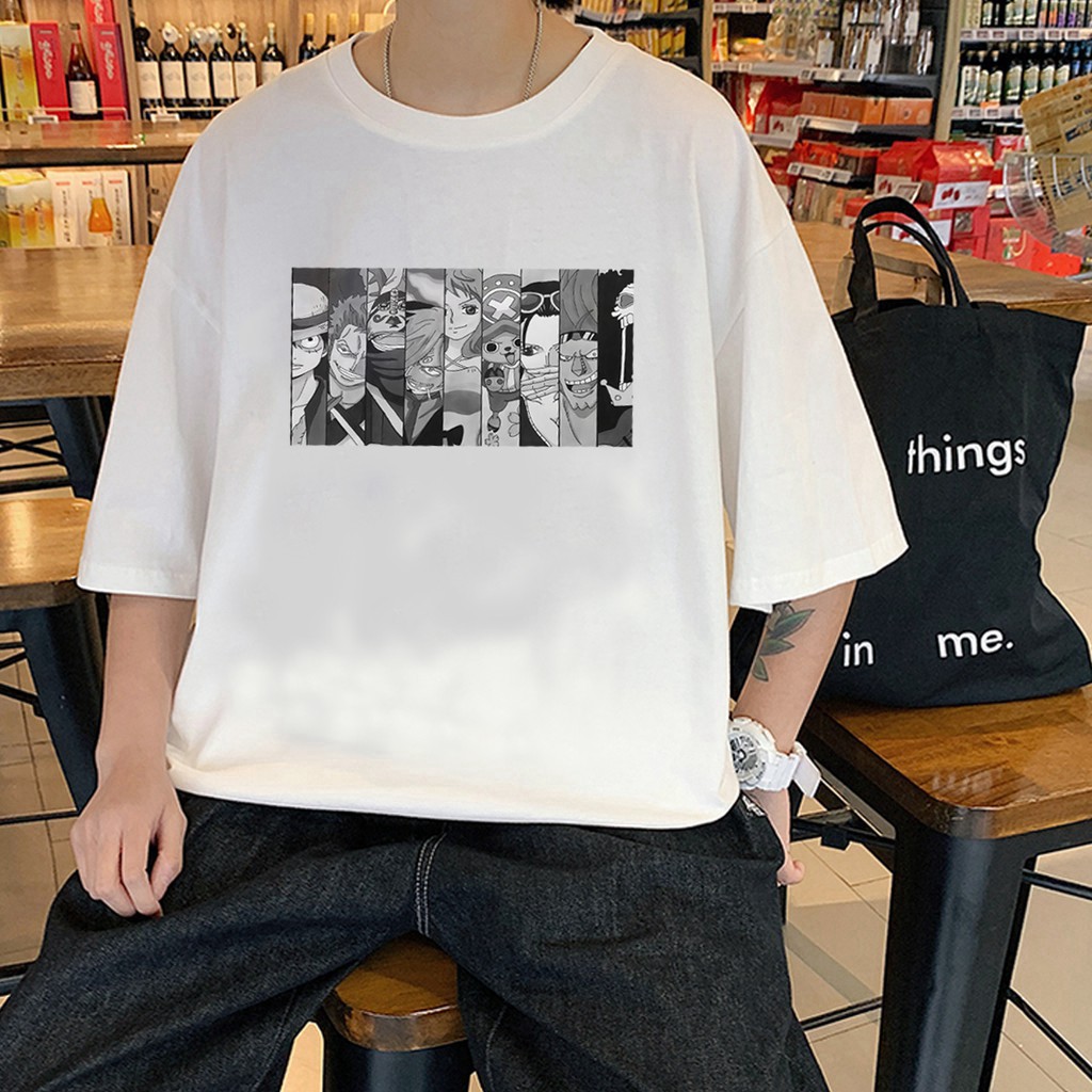 Áo thun, áo phông tay lỡ form rộng oversize anime hoạt hình ONEPIECE LUFFY M494 DH top10shop | BigBuy360 - bigbuy360.vn