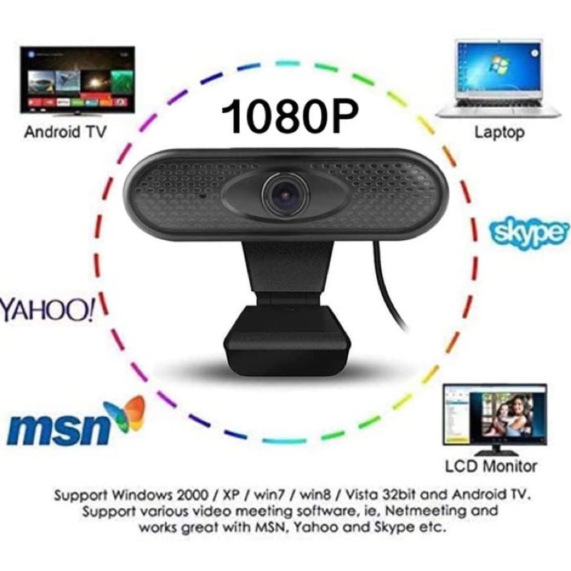 Webcam Full Hd 1080p Tích Hợp Mic Và Riêng Tư