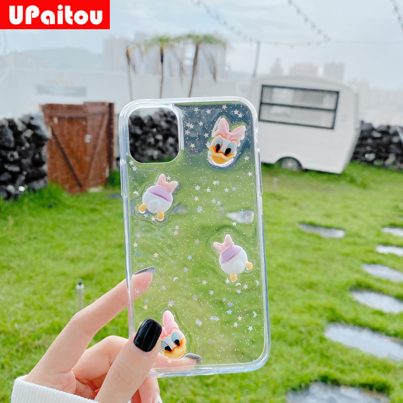 DONALD DUCK ốp điện thoại Kim Tuyến Nước Hình Vịt Cho Iphone 12 11 Pro Max 12mini Se2020 X Xr Xs Max 7 8 6 6s Plus | BigBuy360 - bigbuy360.vn
