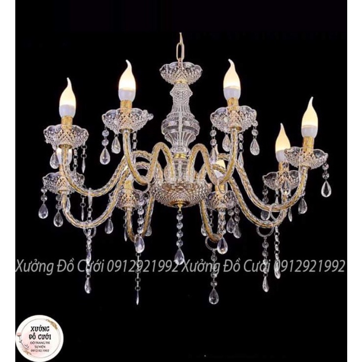 Đèn Chùm Treo Trần Pha Lê Cao Cấp