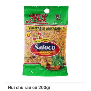 Nui hình chữ cái rau củ safoco 200g ( Hàng có sẵn)