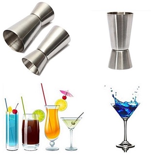 Ly Đong Inox 2 Đầu Pha Chế Trà Sữa Nước Uống