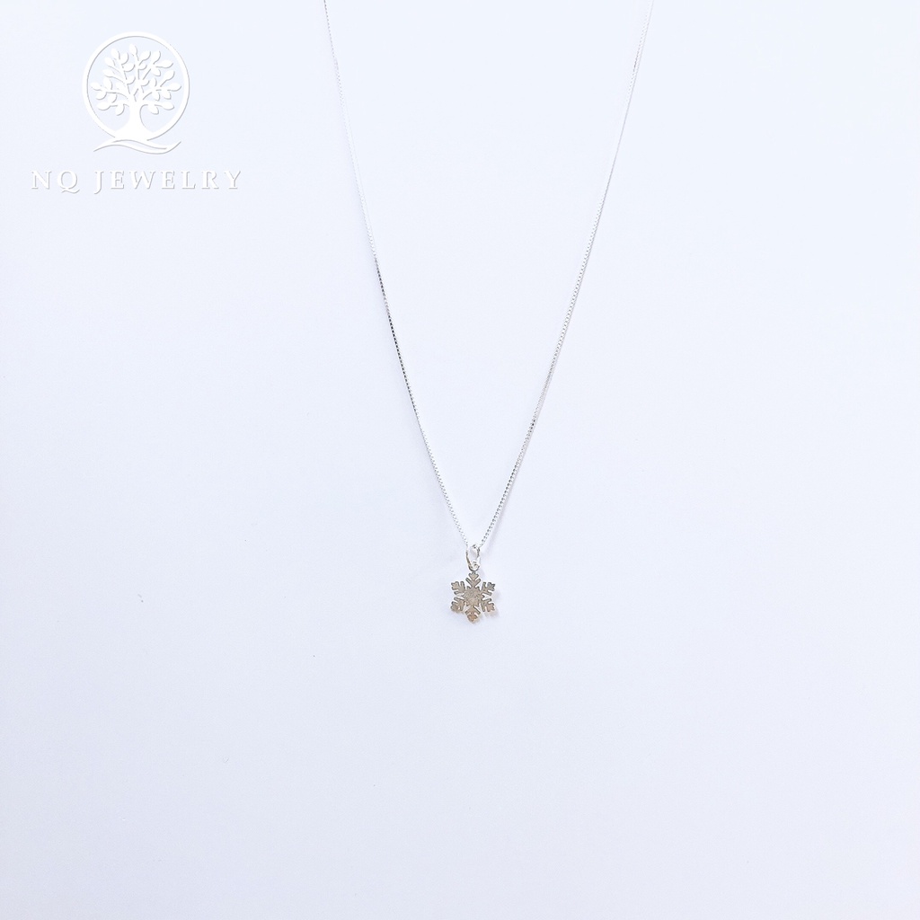Dây chuyền bạc mặt bông tuyết - NQ Jewelry