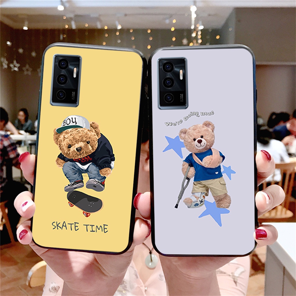 Ốp lưng Vivo V23 5G -Vivo V23e - Vivo Y15S -Vivo Y72 gấu cute cực đẹp giá siêu  rẻ siêu hot