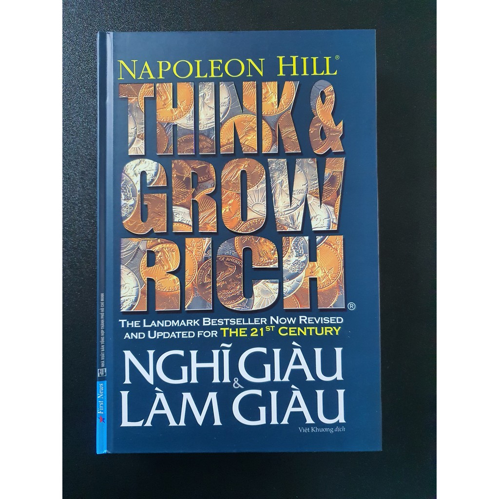 Sách Think &amp; Grow Rich Nghĩ Giàu Và Làm Giàu (Bìa Cứng) Tặng Kèm Bookmark