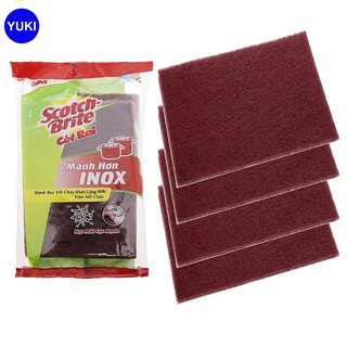 Cước Cọ Rửa 7447 mạnh hơn inox Chữ Nhật 10x15cm SCOTCH BRITE 3M [ YUKI MISE ]