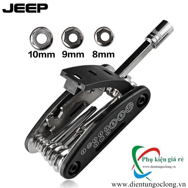 Dụng Cụ Sữa Chữa Xếp Gọn Jeep 13in1 Đa Năng Bỏ Túi