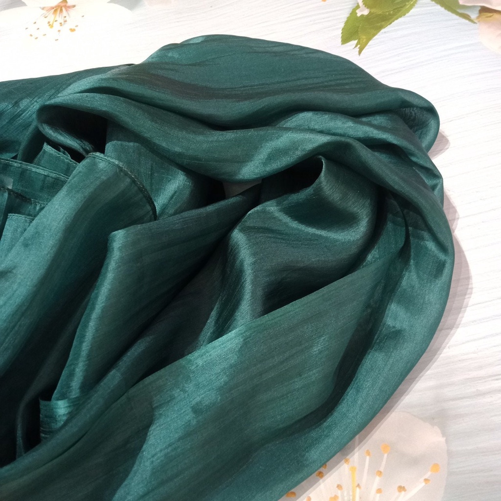 Khăn Lụa Tơ Tằm quàng cổ màu xanh két #thanh lịch#nhẹ nhàng#thoáng mát, dùng được cả 4 mùa, kích thước 180cm*90cm