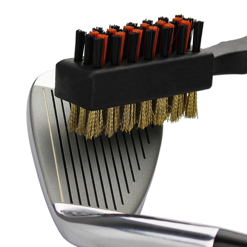 Bàn Chải Vệ Sinh Gậy Đánh Golf Bằng Đồng Thau Hai Mặt Chất Lượng Cao
