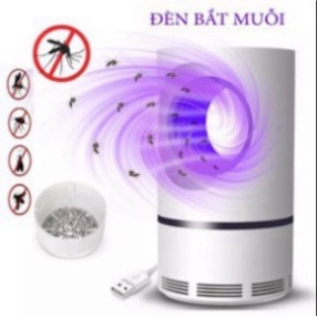 Đèn bắt muỗi hình trụ cổng Usb - Máy bắt muỗi ruồi thông minh diệt côn trùng bảo vệ sức khỏe gia đình