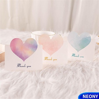 Set 5 Thiệp Chúc Mừng Sinh Nhật Hình Trái Tim Nhỏ 9.8x9cm