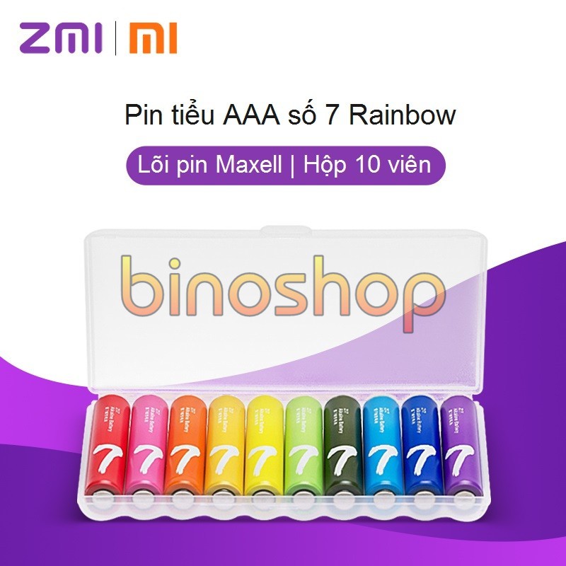 Pin tiểu AAA Xiaomi Rainbow 7 (hộp 10 viên)