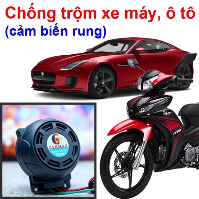 Chống trộm xe máy Germax GM-32i-Tự lắp đặt dễ hàng, chống trộm hiệu quả