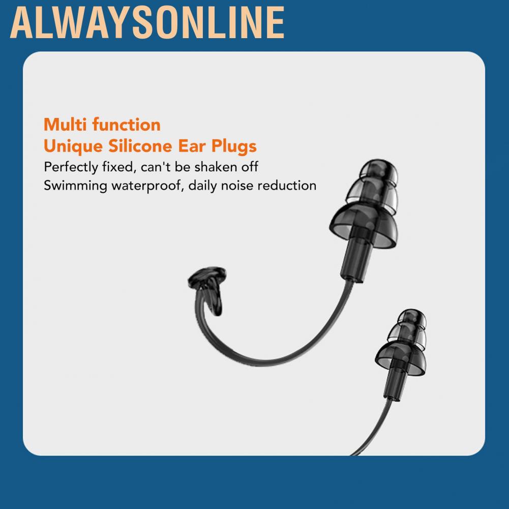 Alwaysonline Swimming Earphones  Bone Conduction Built in 16G Memory Magnetic Bluetooth 5.1 IP68 Deep Waterproof for