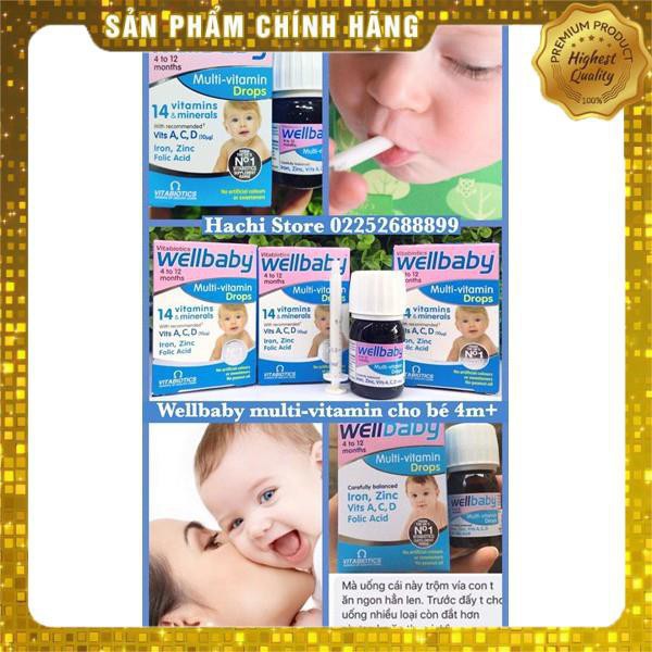 WELLBABY MULTI-VITAMIN DROPS _ Hachi hàng chính hãng