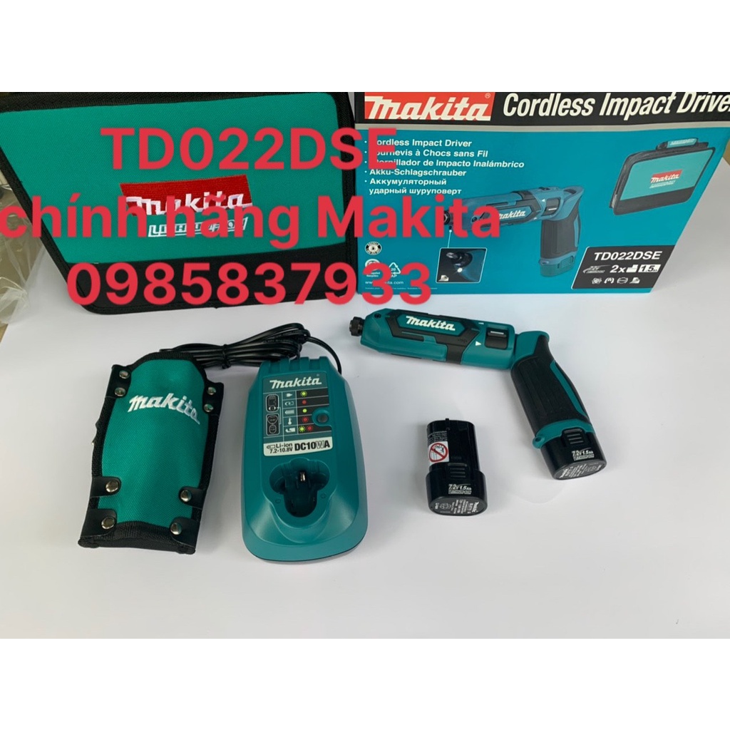 [Freeship+ quà 19k] Máy vặn vít dùng pin Makita chính hãng TD022DSE tại Máy cầm tay NTT bảo hành dài