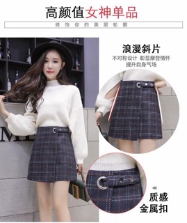 CHÂN VÁY DẠ KẺ