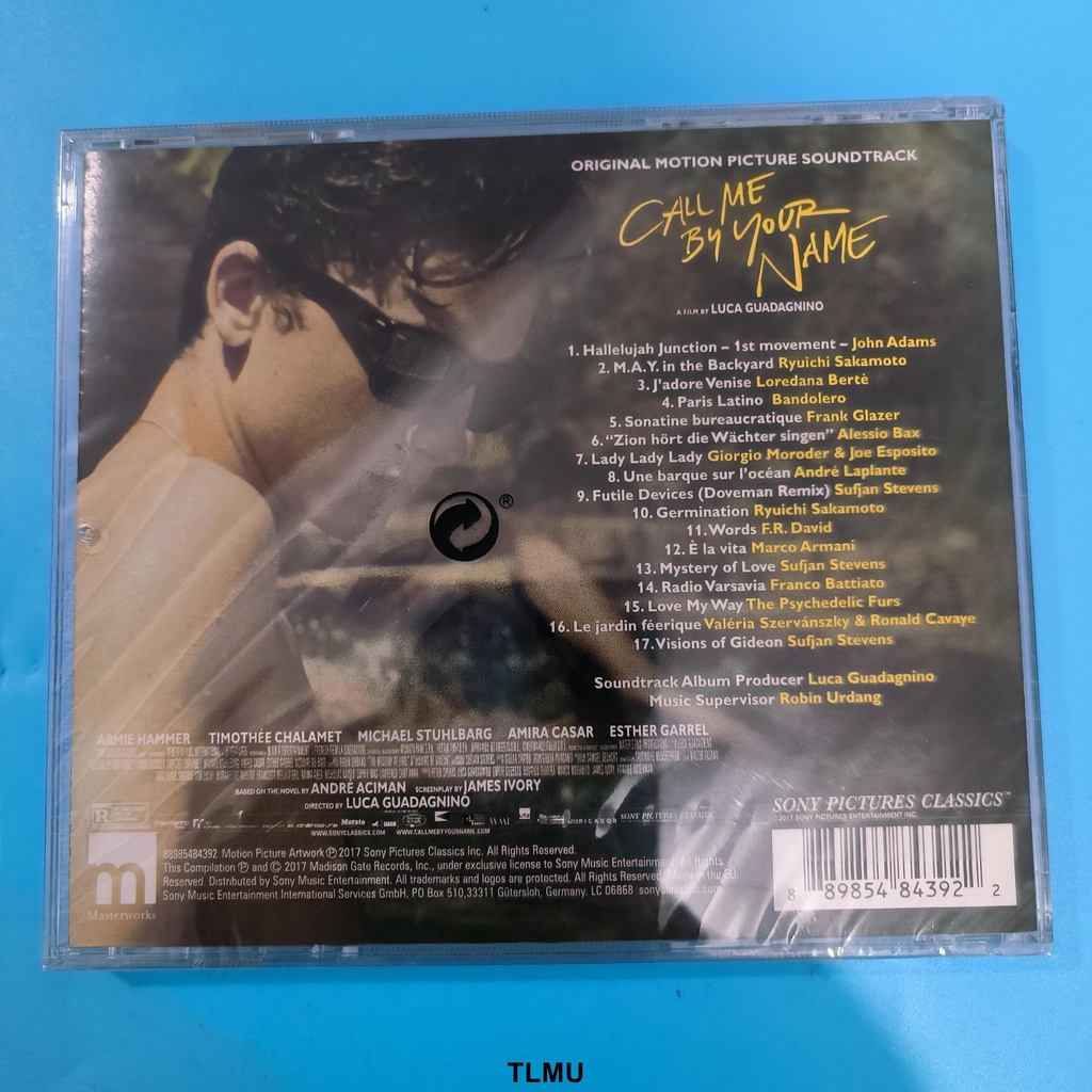 Đĩa cd album Ca Nhạc Cao Cấp call me by your name ost tl61