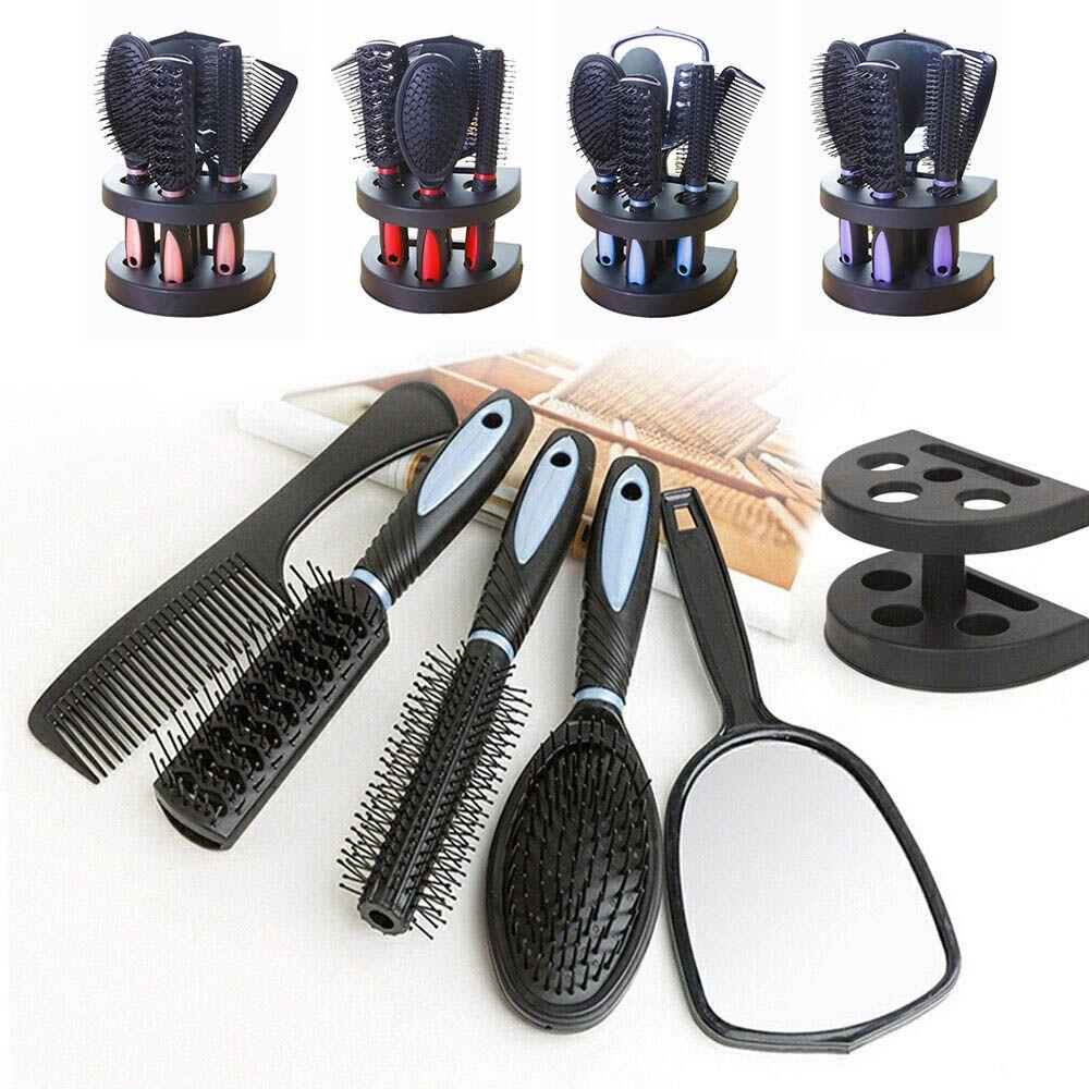 Bộ 5 Lược Chải Tóc Massage Tạo Kiểu Chuyên Nghiệp Cho Nam &amp; Nữ