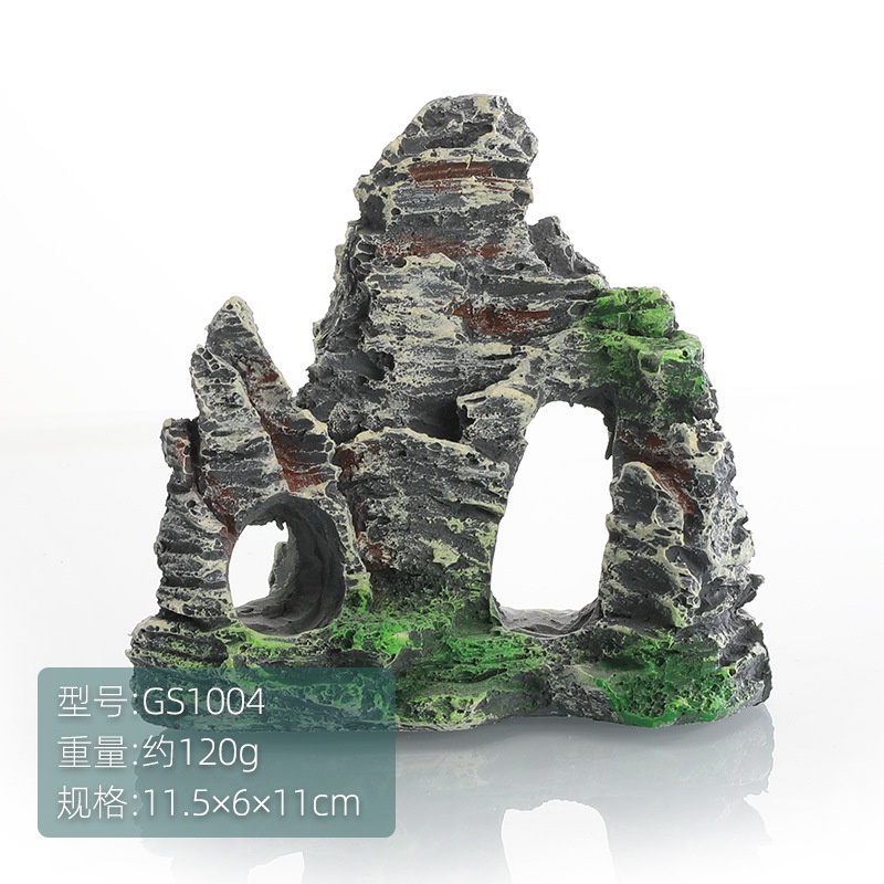 1 Hòn Non Bộ Bằng Nhựa resin Trang Trí Hồ Cá