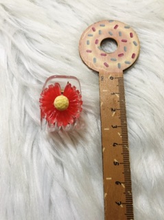 Gắp tóc 5 răng hoa cúc. KT 3,5 x 4cm