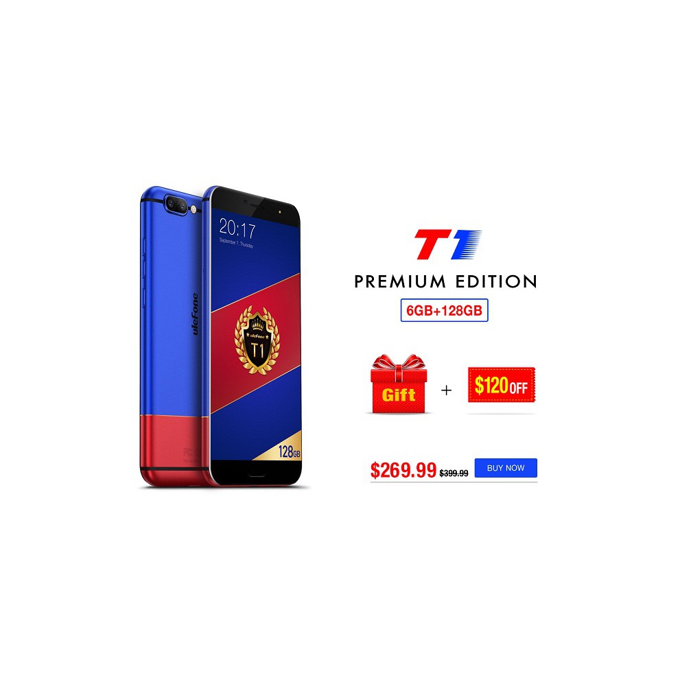 Điện thoại di động ulefone T1 Premium Edition (RAM 6 GB , ROM 128 GB)