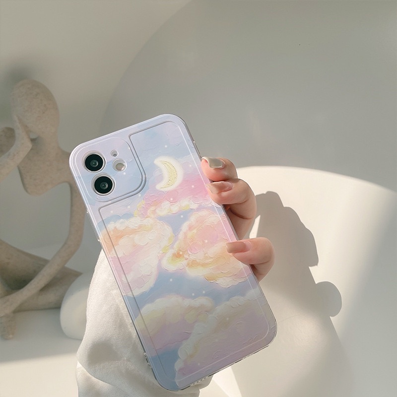 (SIÊU RẺ) Ốp lưng iphone mây tím, hoàng hôn cam 6/6plus/6s/6splus/7/7plus/8/8plus/x/xr/xs/11/12/13/pro/max/plus/promax