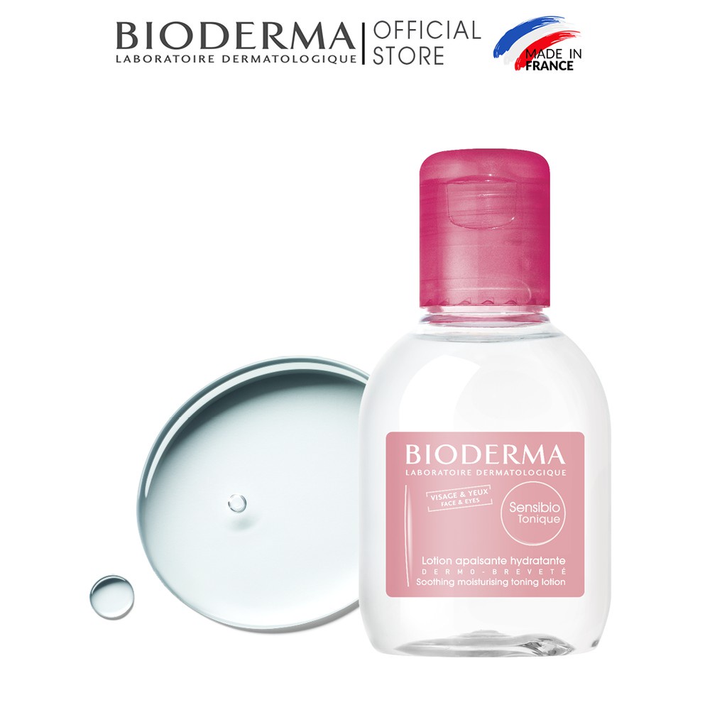 Toner dưỡng ẩm và làm dịu da Bioderma Sensibio Tonique 100ml/250ml [NHẬP KHẨU CHÍNH HÃNG 100%]