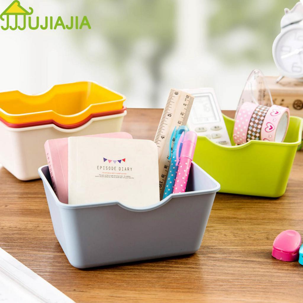 Hộp Đựng Đồ JUJIAJIA Để Bàn Bằng Nhựa Hình Chữ Nhật Tiện Dụng