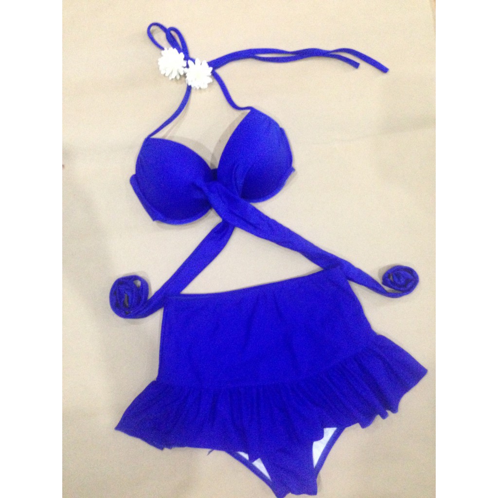 Bikini 2 mảnh chéo xanh coban ( Ảnh chụp thật từ khách)đẹp mới nhất | BigBuy360 - bigbuy360.vn