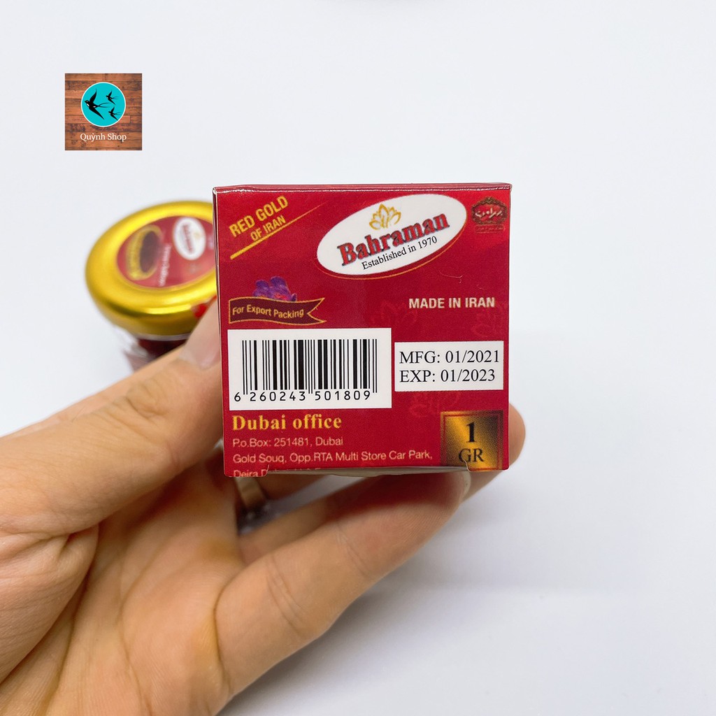 Saffron Bahraman I Nhụy Hoa Nghệ Tây Chuẩn Loại 1 (Super negin) Tặng Túi Hoa Hồng Shira | BigBuy360 - bigbuy360.vn