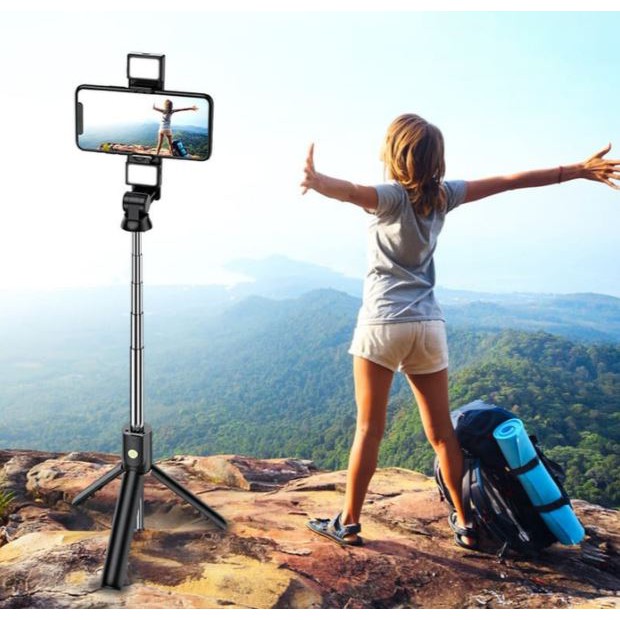 Gậy Selfie Bluetooth 3 Trong 1 Có Đèn Led | BigBuy360 - bigbuy360.vn