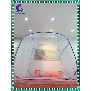 Màn chụp tự bung đỉnh rộng 1m8x2m - mùng chụp đỉnh vuông cao cấp đỉnh rộng