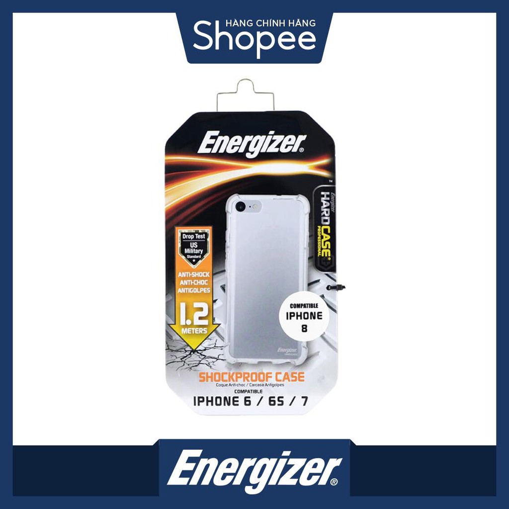 Ốp lưng trong Energizer chống sốc 1.2m cho iPhone 6/7/8