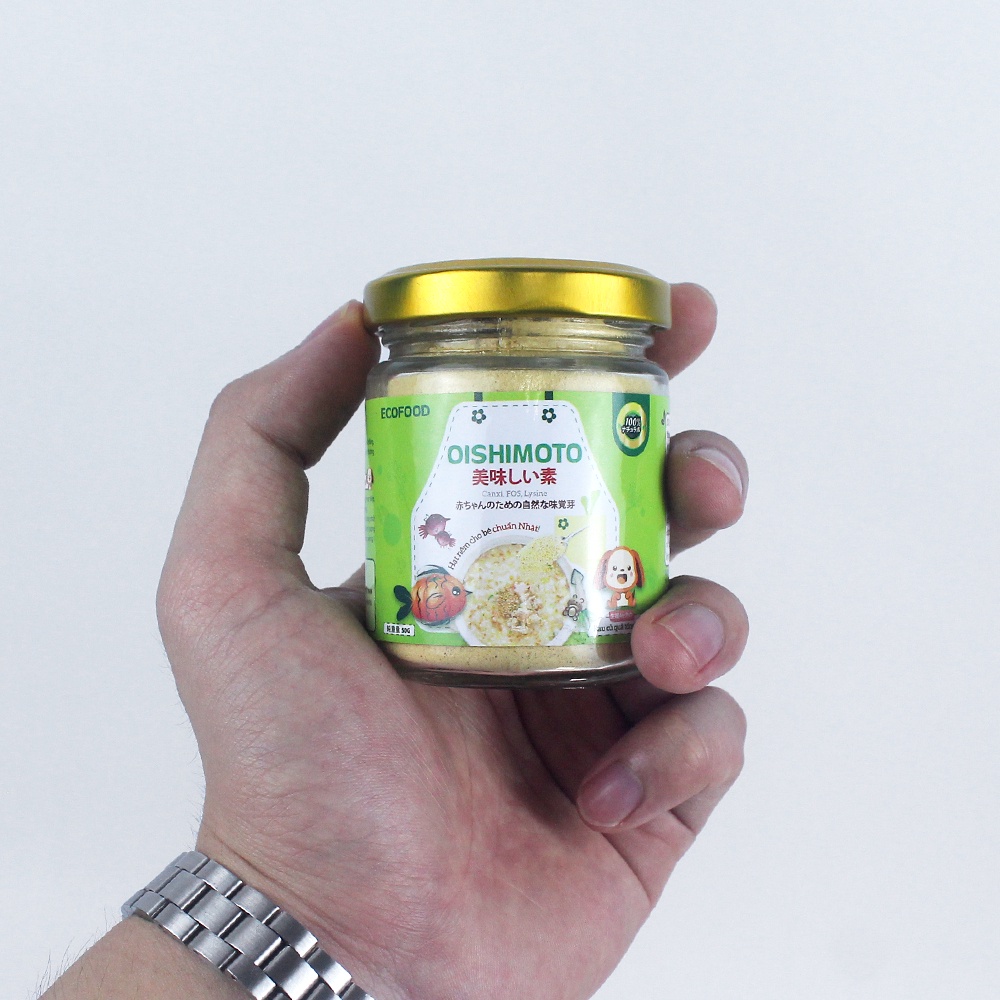 Hạt nêm cho bé ăn dặm, gia vị ăn cho bé Oishimoto vị rau củ, nấm rong biển 50g thơm ngon và đảm bảo vệ sinh ATTP