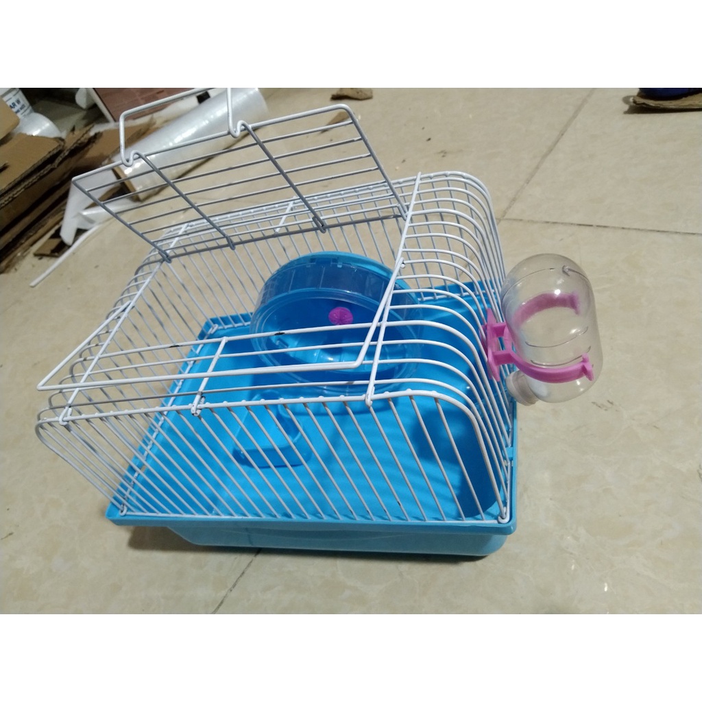 1 LỒNG CHUỘT HAMSTER, CÁC DÒNG VẸT, CHIM NHỎ (CÓ KHAY ĂN, BÌNH NƯỚC, ĐỒ CHƠI VÒNG XOAY ĐI KÈM)