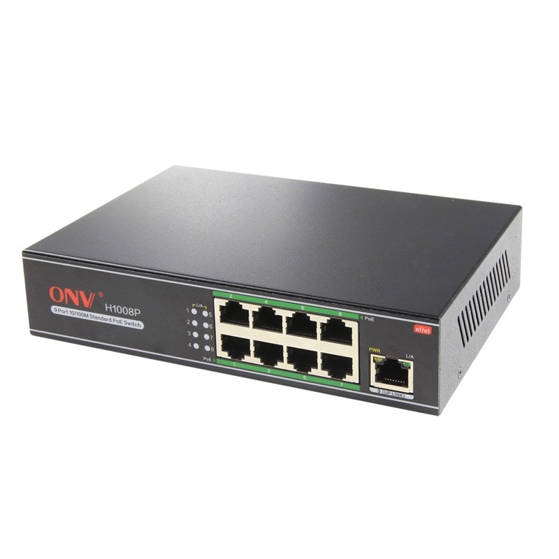 Thiết bị mạng HUB -SWITCH POE ONV H1108PLS (Switch POE 8 cổng)