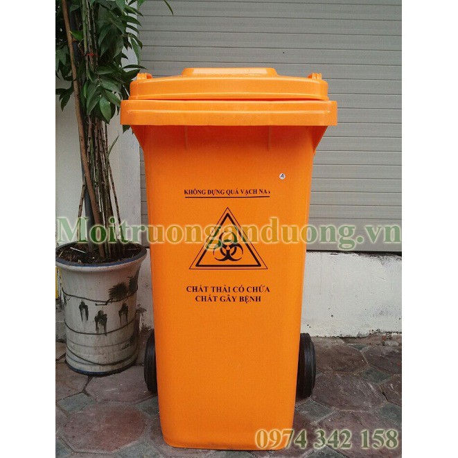 Thùng rác nhựa HDPE 120 lít